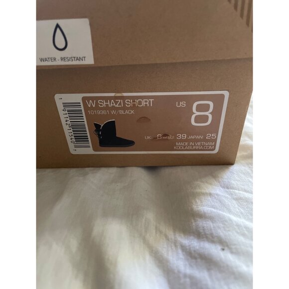 Koolaburra By Ugg Womens Shazi Short Black Boots US 8 Water-Resistant Suede Lace - Picture 2 of 12